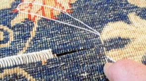 Teppich kürzen und zusammennähen